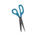 Stationery scissors illustration. School supply design. Office stationery. Scissors icon for seamstress, hairdresser