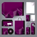 Stationery set design / Stationery set template. Royalty Free Stock Photo