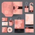 Stationery set design / Stationery template. Royalty Free Stock Photo