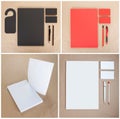 Stationery set design. Stationery template. Corporate identity. Royalty Free Stock Photo