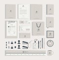 Stationery template design, Corporate identity template Royalty Free Stock Photo