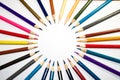 Stationery Used to paint the art. Royalty Free Stock Photo