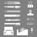 Stationery Vector Set Royalty Free Stock Photo