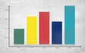 Statistic Bar Graph Information Data Base Concept