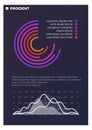 Statistic chart and diagram. Infographic data page template