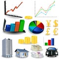 Statistic graphs tool kit Royalty Free Stock Photo