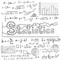 Statistic math law theory and mathematical formula equation