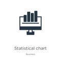 Statistical chart icon vector. Trendy flat statistical chart icon from business collection isolated on white background. Vector