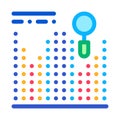 Statistician Market Research Icon Thin Line Vector