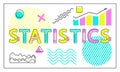 Statistics Card with Charts and Graphs Collection