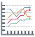 Statistics Color isolated Vector Icon that can be easily modified or edit