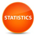 Statistics elegant orange round button