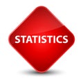 Statistics elegant red diamond button