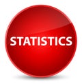 Statistics elegant red round button