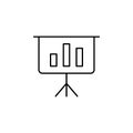 statistics icon. Element of business icon for mobile concept and web apps. Thin line statistics icon can be used for web and Royalty Free Stock Photo