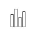 statistics icon. Element of finance for mobile concept and web apps icon. Thin line icon for website design and development, app Royalty Free Stock Photo