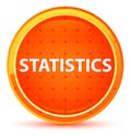 Statistics Natural Orange Round Button Royalty Free Stock Photo