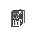 Statistics report vector icon Royalty Free Stock Photo