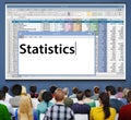 Statistics Stats Analysis Research Economic Financial Concept Royalty Free Stock Photo