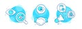 Statistics timer, Teamwork and Euler diagram icons set. Seo phone sign. Vector