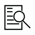 Stats Document icon vector Royalty Free Stock Photo