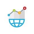 Stats World Logo Icon Design