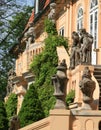 the statuary on the stairway Royalty Free Stock Photo