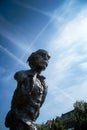 Statue of the 19th century Dutch writer Multatuli in Amsterdam