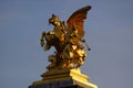 Statue above Pont Alexandre III Alexandre III Bridge