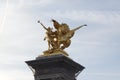 Statue above Pont Alexandre III Alexandre III Bridge