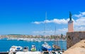 statue above the port of Alghero