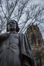 Statue of Abraham Pierson at Yale University Royalty Free Stock Photo