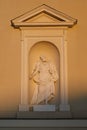 Statue of Abraham on the wall of Vilnius Cathedral, Lithuania Royalty Free Stock Photo