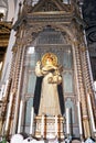 Statue of Saint Vincenzo Ferrer in the Basilica of Saint Maria della Sanita, Naples, Italy