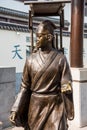 Statue acient Chinese student of Ming Dynasty went to the capital together to take the examinations, located in Nanjing, China