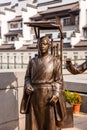 Statue acient Chinese student of Ming Dynasty went to the capital together to take the examinations, located in Nanjing, China