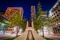 Statue of Adam Beck in the median of University Avenue, and mode Royalty Free Stock Photo