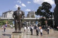 The statue Adan. Botero square, Medellin.