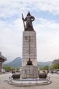 Statue of the Admiral Yi Sun-Shin in Seoul Royalty Free Stock Photo