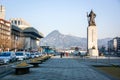 Statue of Admiral Yi Sun-shin in Soeul