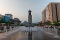 Statue Admiral Yi sun- sin at Gwanghwamun Square in Seoul,South Korea
