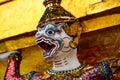 The statue adorns the Palace in Bangkok Royalty Free Stock Photo