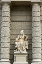 Statue of Afrika next to Natural History Museum Vienna