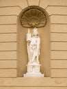 Statue of Agnes near entrance of monastery Klosterneuburg
