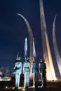 Air Force Memorial At Night Royalty Free Stock Photo