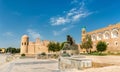 Statue of Al-Khwarizmi in front of Itchan Kala in Khiva, Uzbekistan