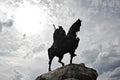 Statue of albanian national hero Skanderbeg in Tirana