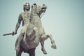 Statue of Alexander the Great in Thessaloniki, Makedonia, Greece Royalty Free Stock Photo