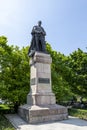 The statue of Alexandru Ioan Cuza in Craiova, Romania. Royalty Free Stock Photo