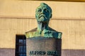 Statue of Alfred Nobel in Oslo, Norway Royalty Free Stock Photo